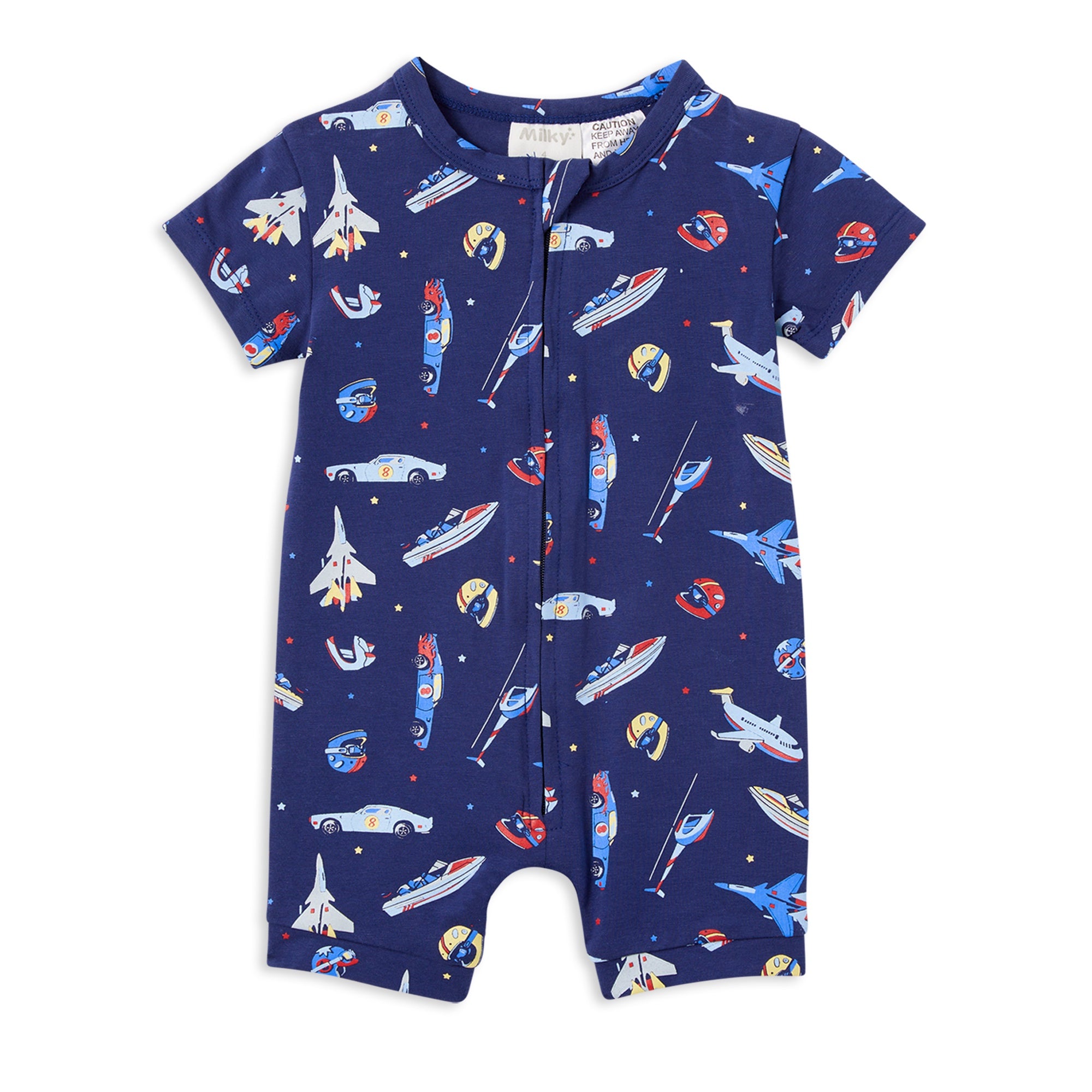 Milky Jettsetter Zip Romper