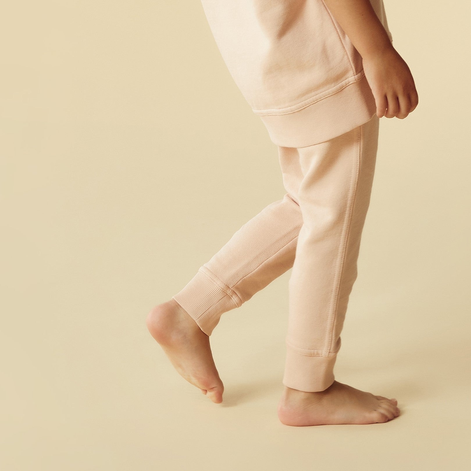 Organic Terry Sweat Pant - Rose
