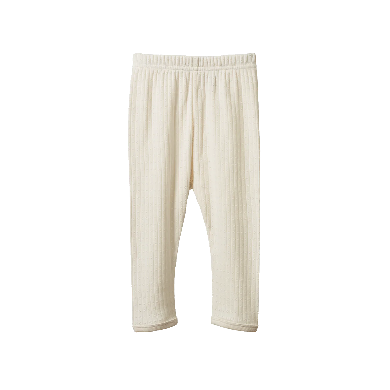 Long Sleeve Pointelle Pyjamas - Natural