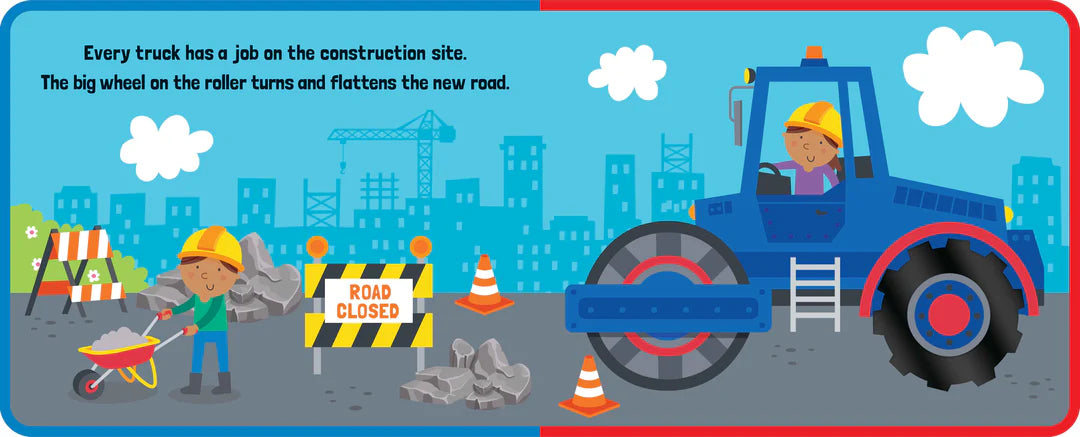 Foam Touch & Feel Book - Trucks & Diggers