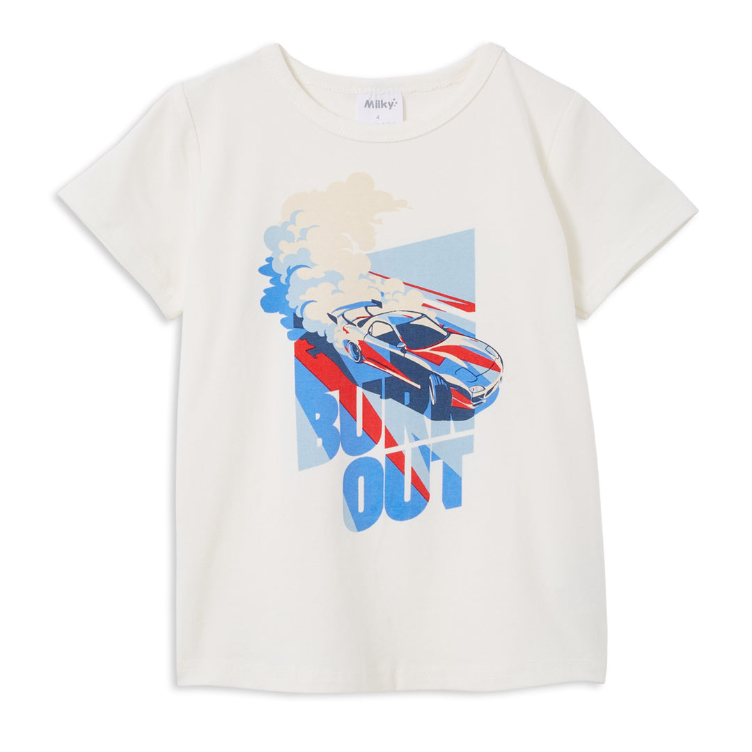 Milky Burn Out T-Shirt