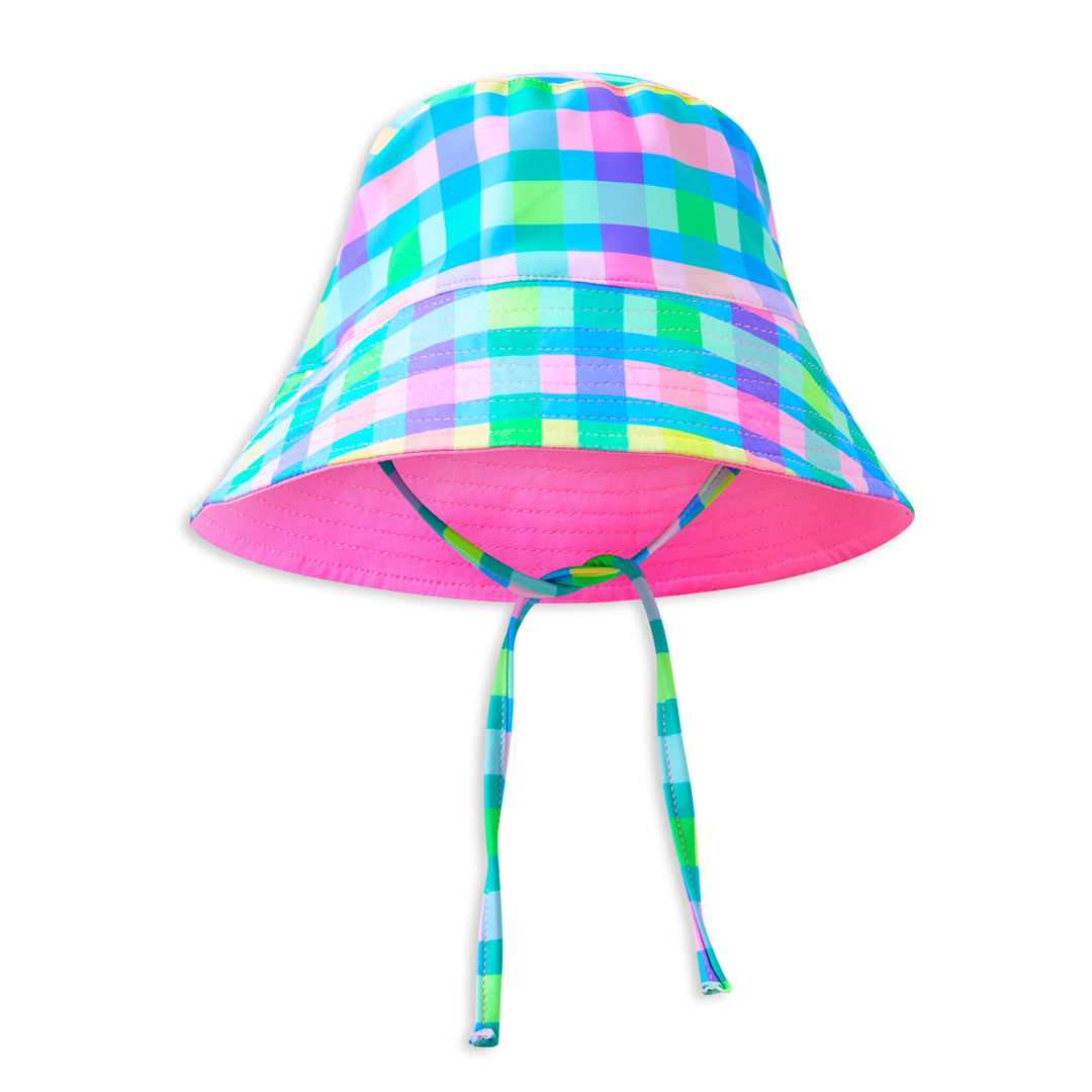Milky Picnic Check Swim Hat