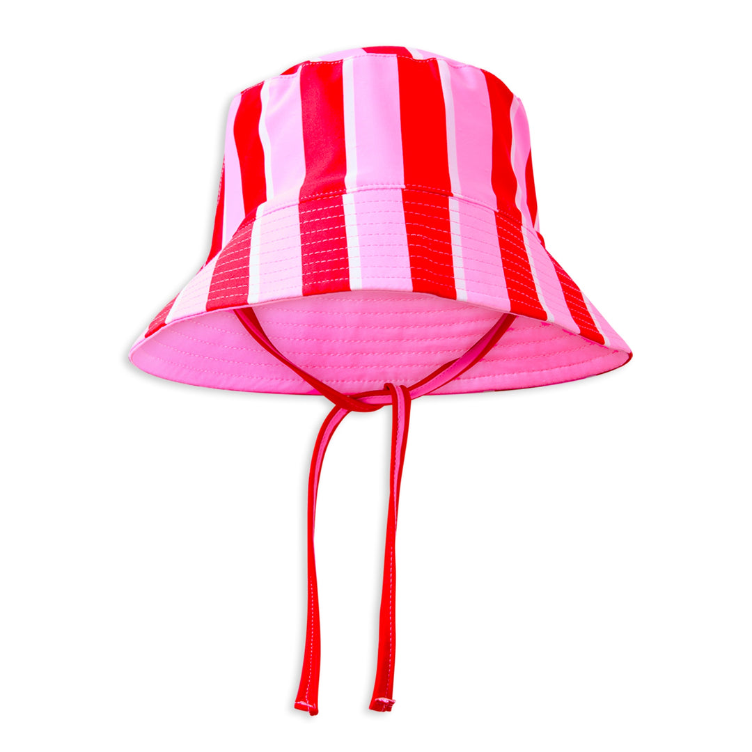Milky Candy Stripe Swim Hat