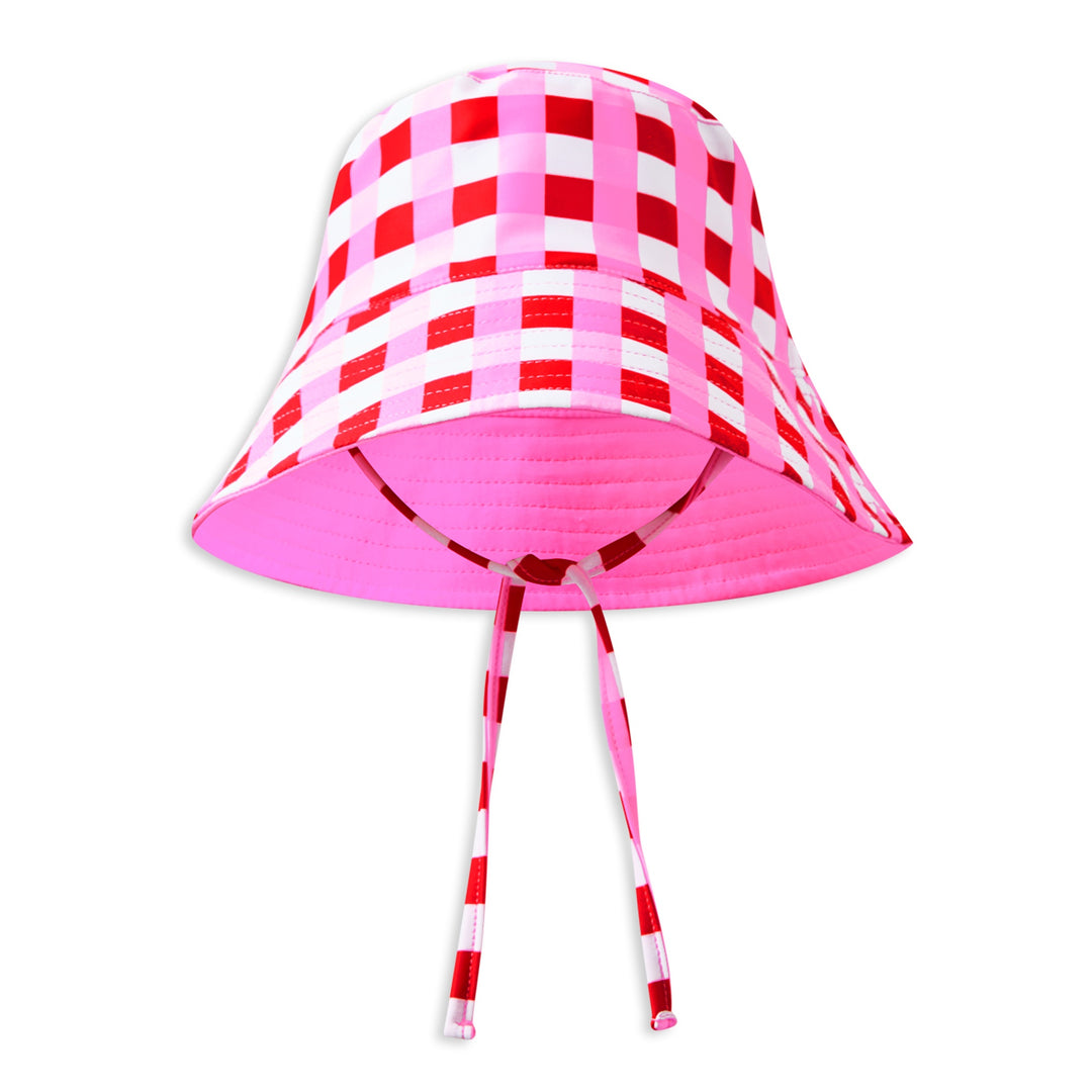 Milky Lollipop Check Swim Hat