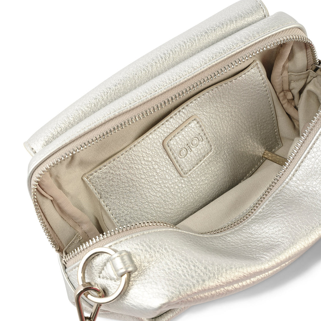 OiOi Playground Cross-Body Bag -Silver Dimple