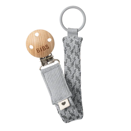 BIBS Pacifier Clip - Cloud/Iron
