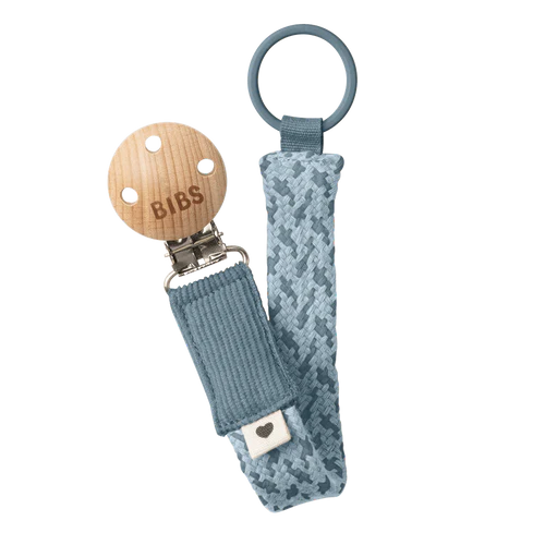 BIBS Pacifier Clip - Petrol/Baby Blue