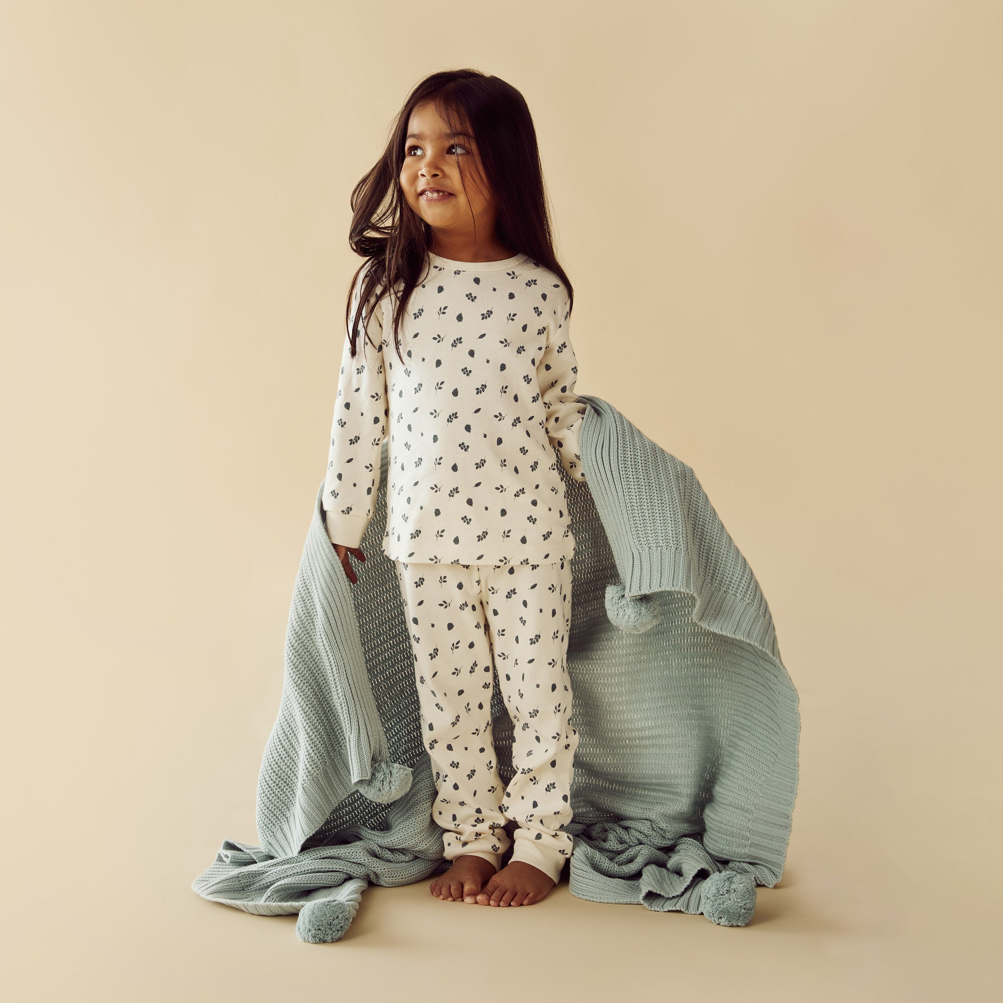 Twilight Leaf Organic Long Sleeved Pyjamas