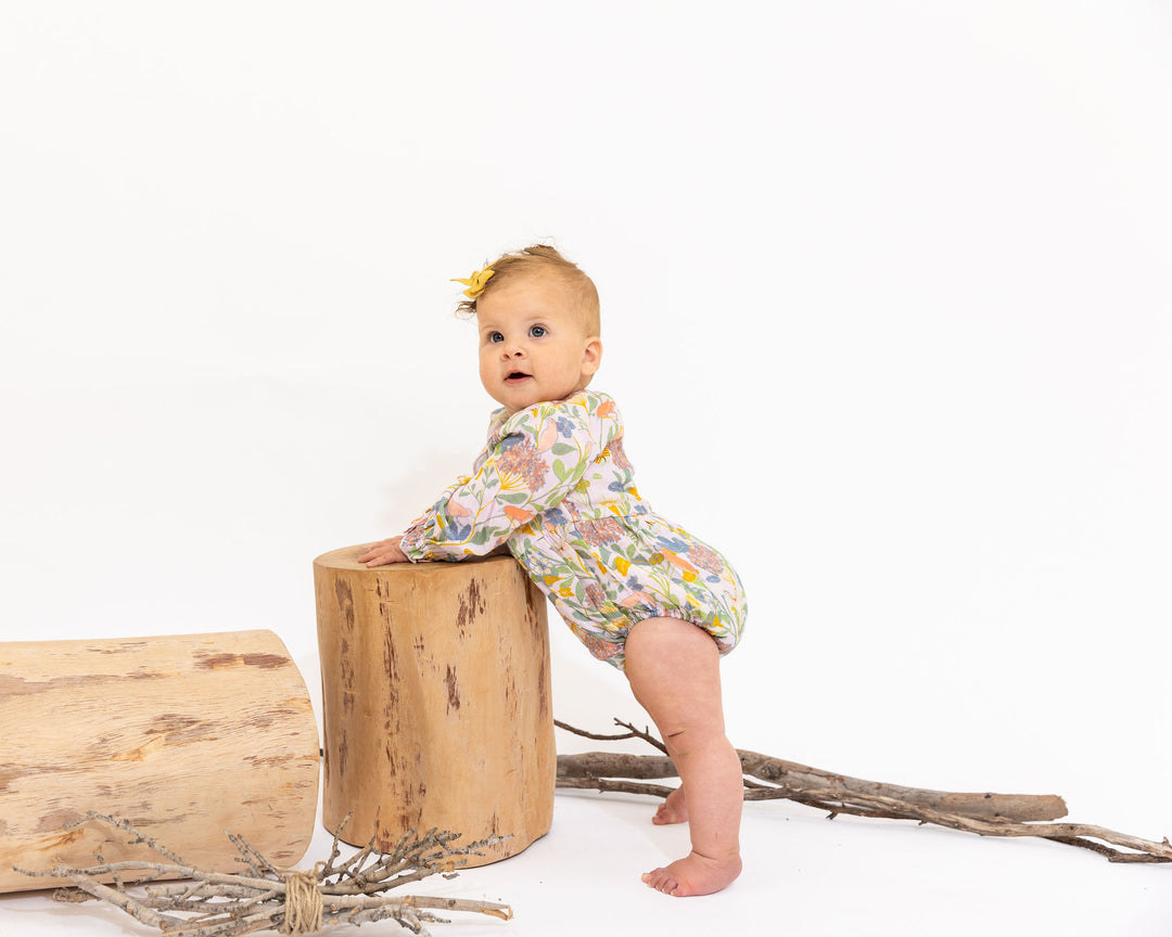 Alex and Ant Charlotte Playsuit - Pink Bird Flower