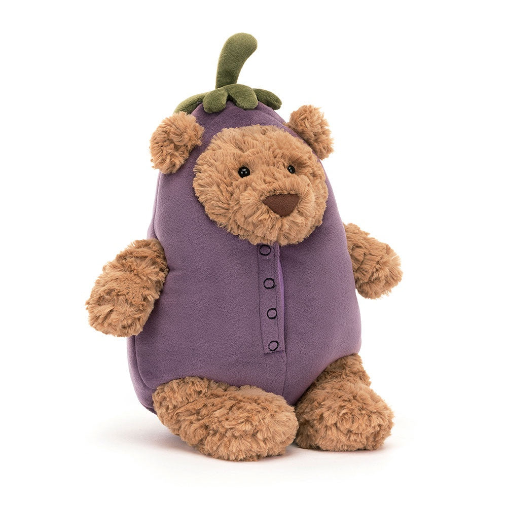 Jellycat Bartholomew Bear Aubergine – Daisy and Hen