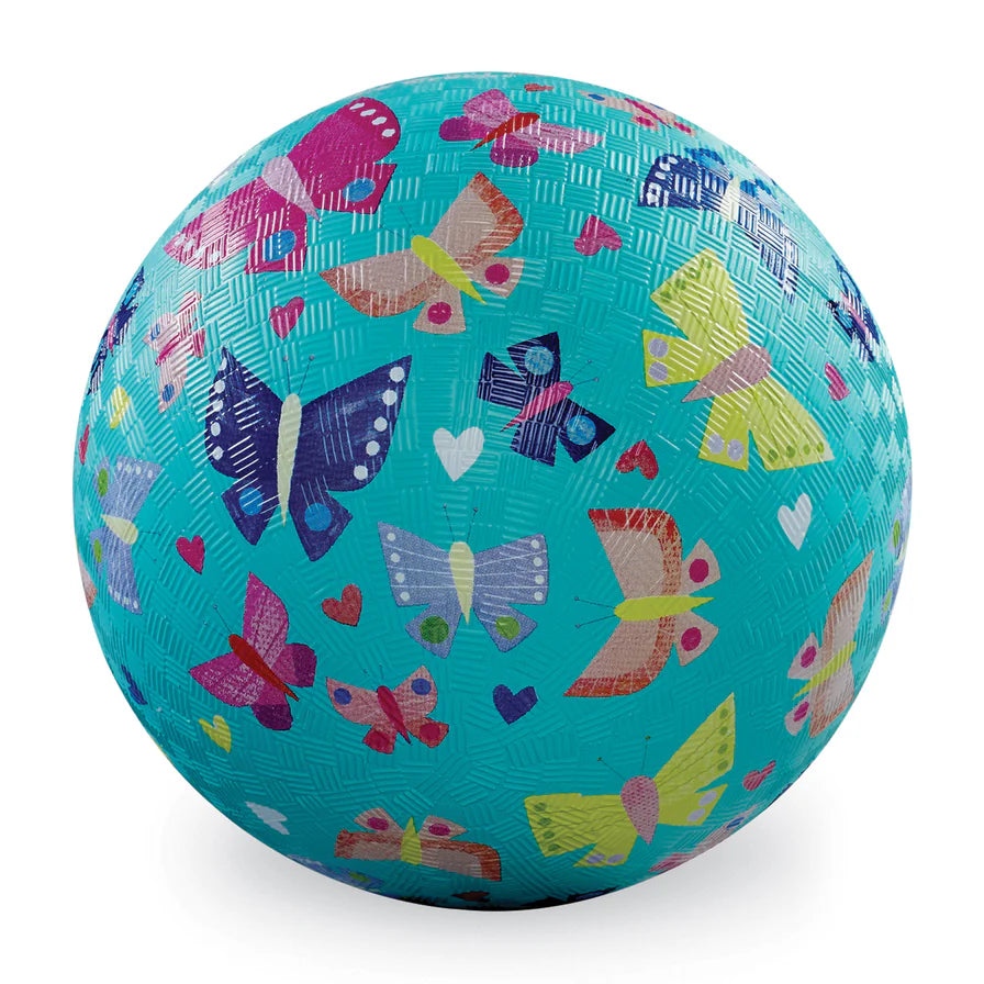 7 Inch Playground Ball - Butterfly Rainbow