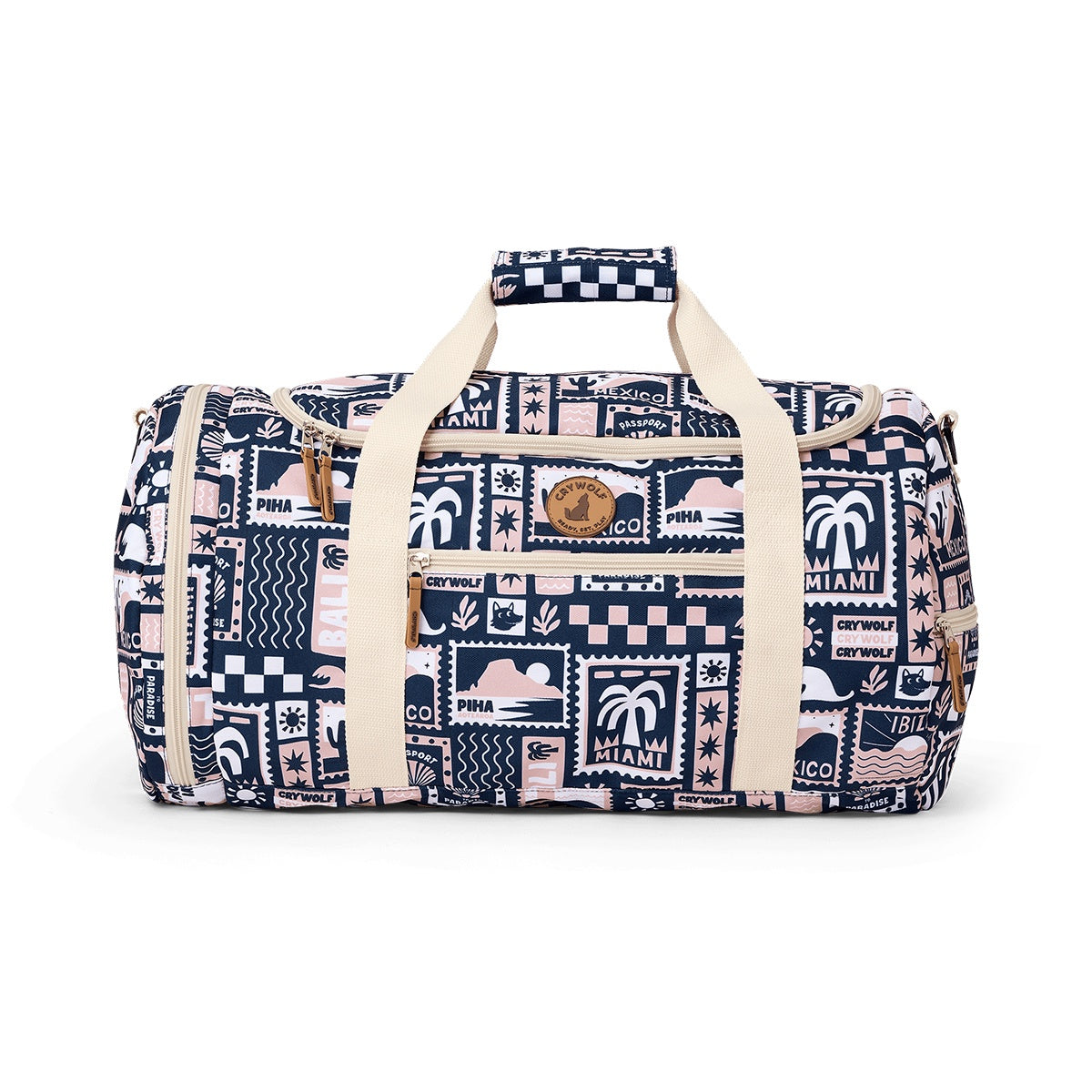 Crywolf Packable Duffel Bag - Blush Ponies