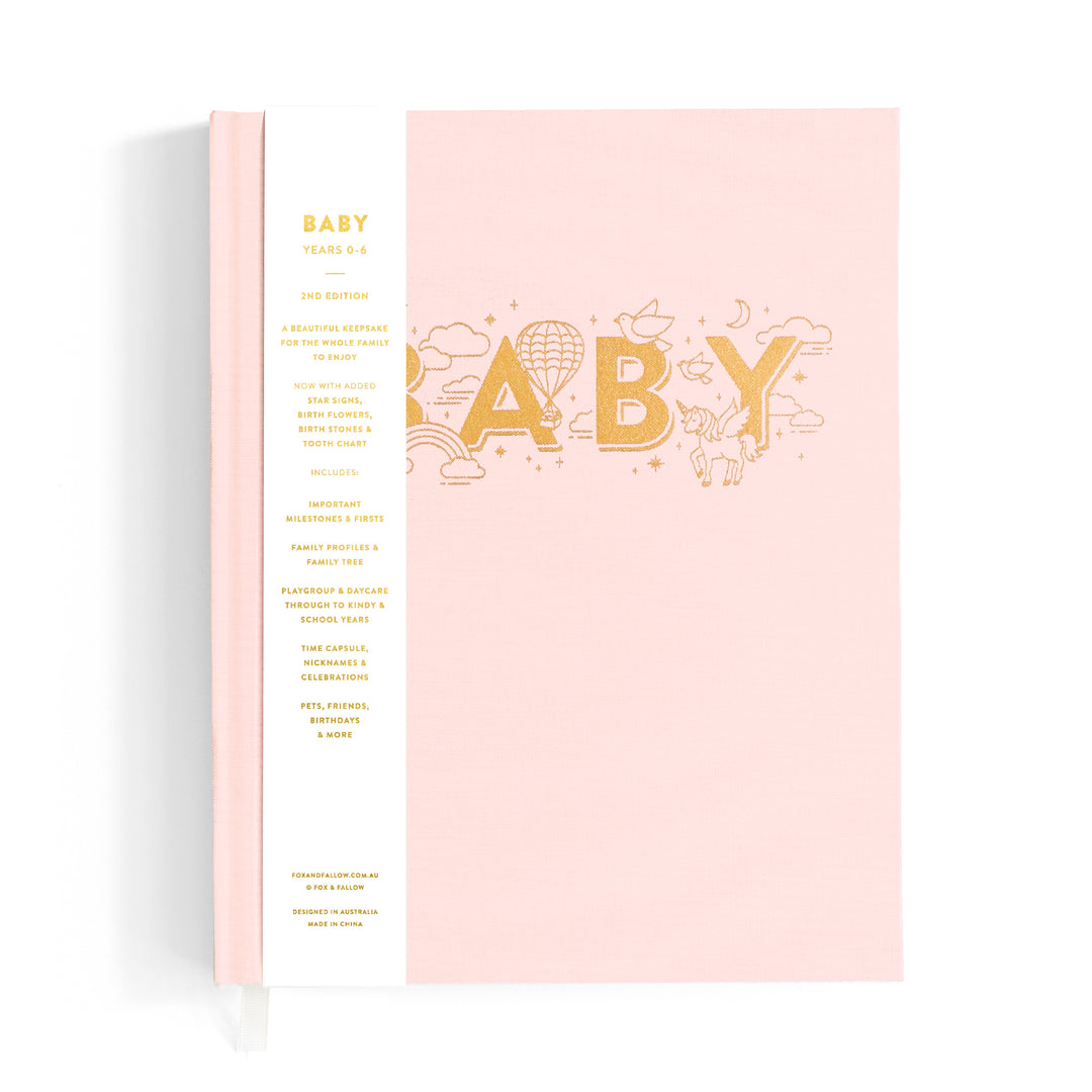 Fox & Fallow Baby Book - Rose (Boxed)