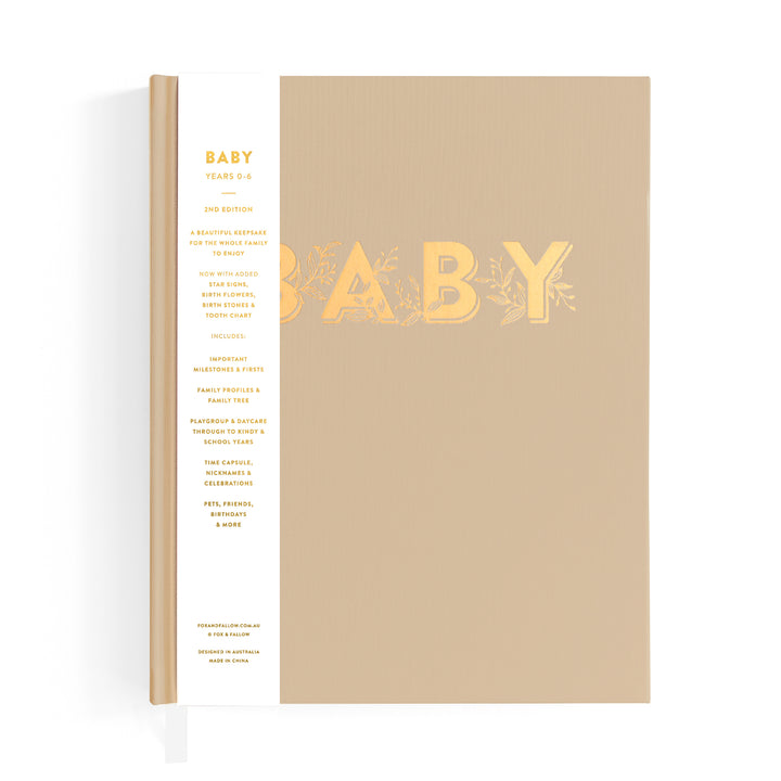 Fox & Fallow Baby Book - Biscuit (Boxed)