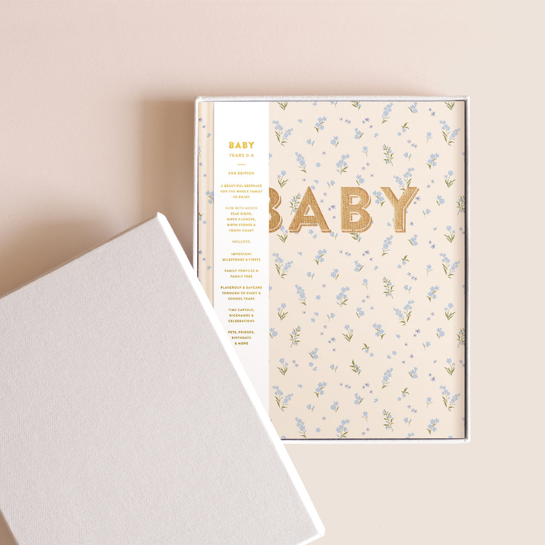 Fox & Fallow Baby Book - Forget Me Not (Boxed)