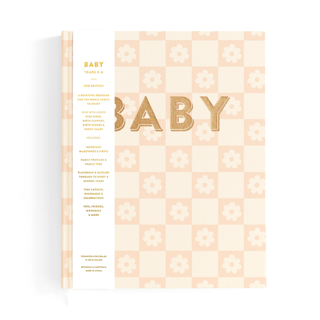 Fox & Fallow Baby Book - Daisy Grid (Boxed)