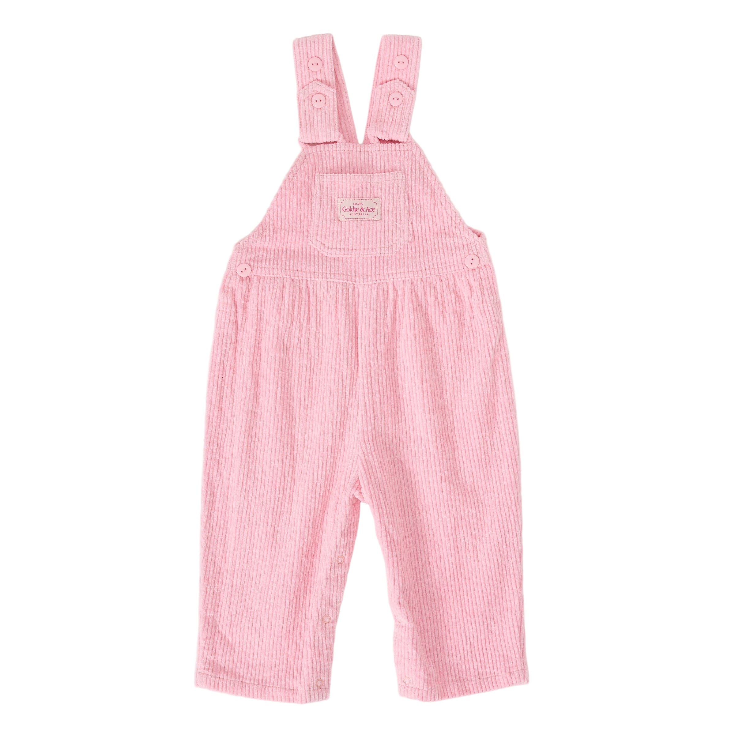 Goldie + Ace Sammy Corduroy Overalls - Sweet Pea
