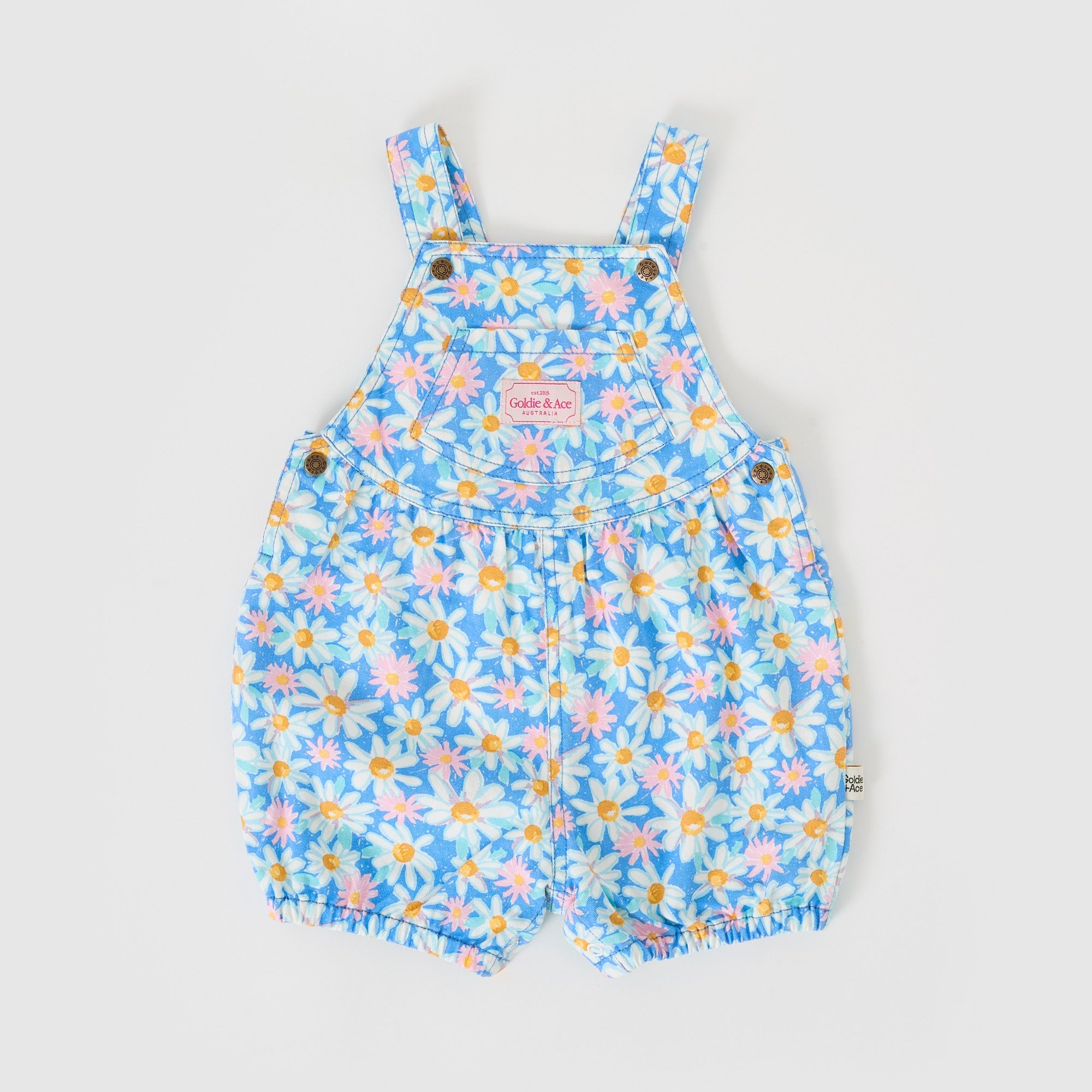 Goldie + Ace Bessie Bubble Shortalls Seaside Daisy – Daisy and Hen