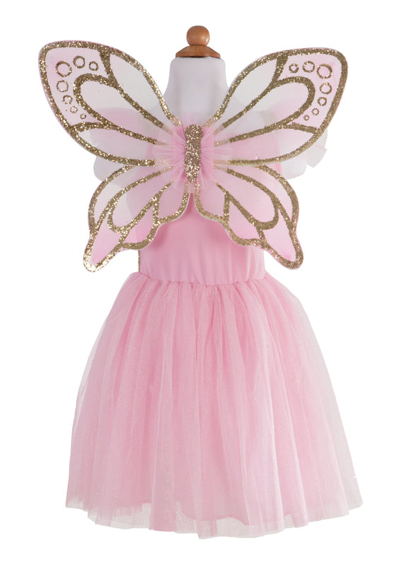 Gold Sequins Butterfly Dress and Wings | Size 5-7