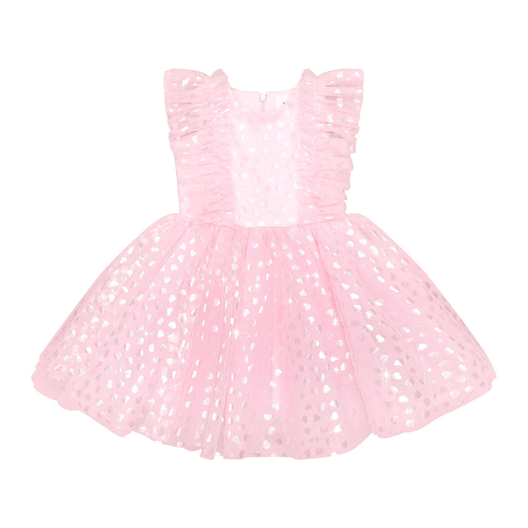 Huxbaby Princess Glitter Hearts Dress