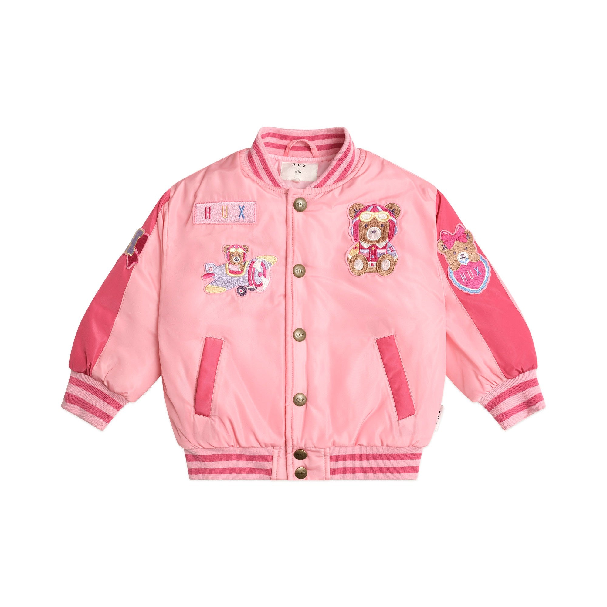 Huxbaby Cherry Varsity Bomber Jacket