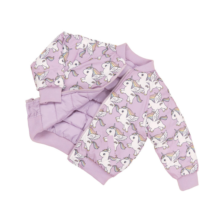 Huxbaby Magical Unicorn Reversible Bomber - Orchid