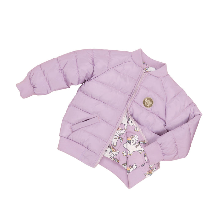 Huxbaby Magical Unicorn Reversible Bomber - Orchid