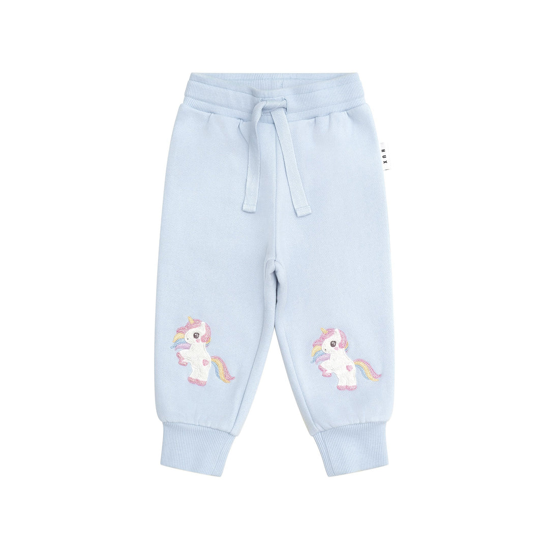 Huxbaby Rainbow Unicorn Trackies - Ice Water