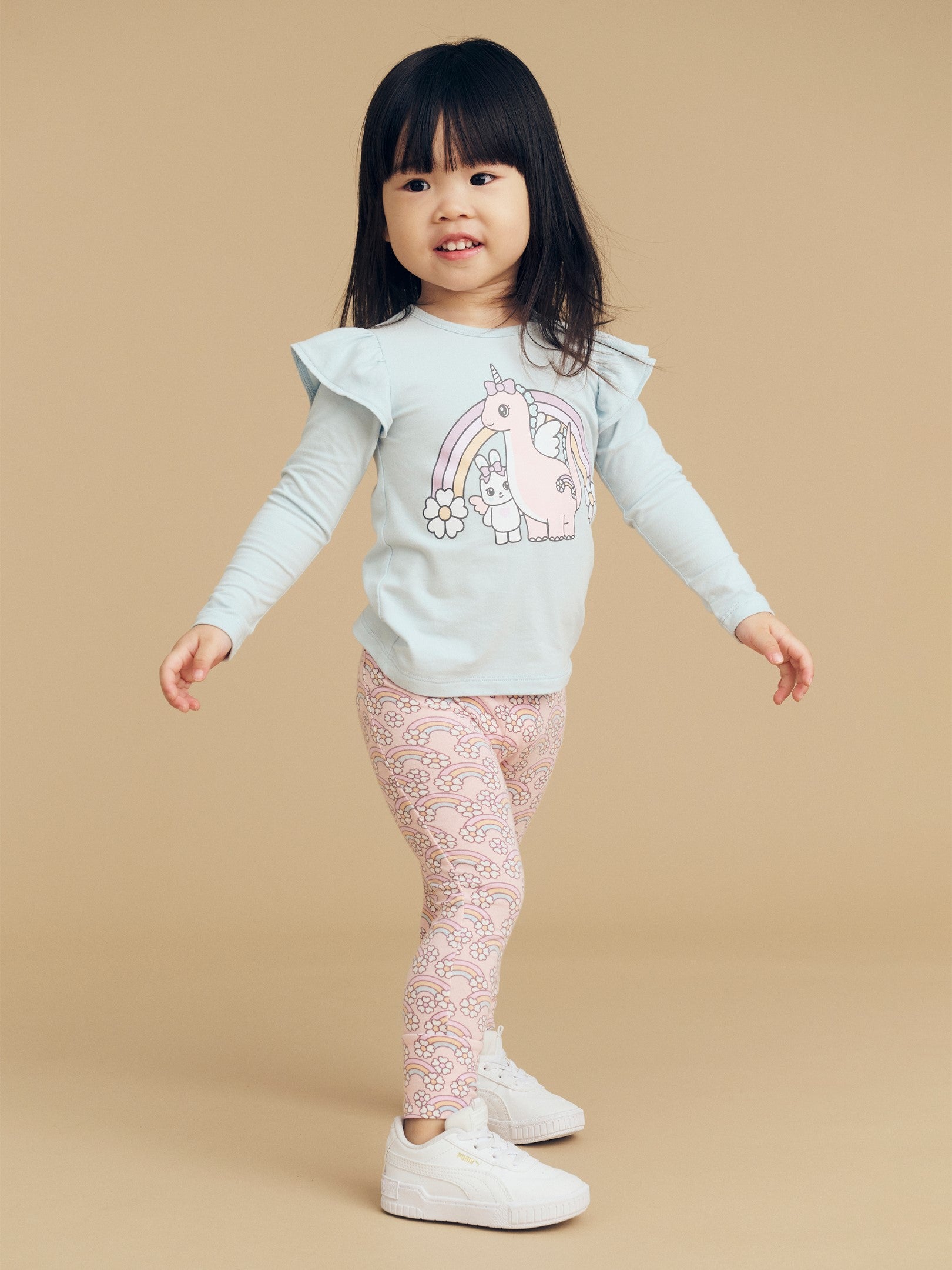 Flowerbow Legging - Pink Pearl