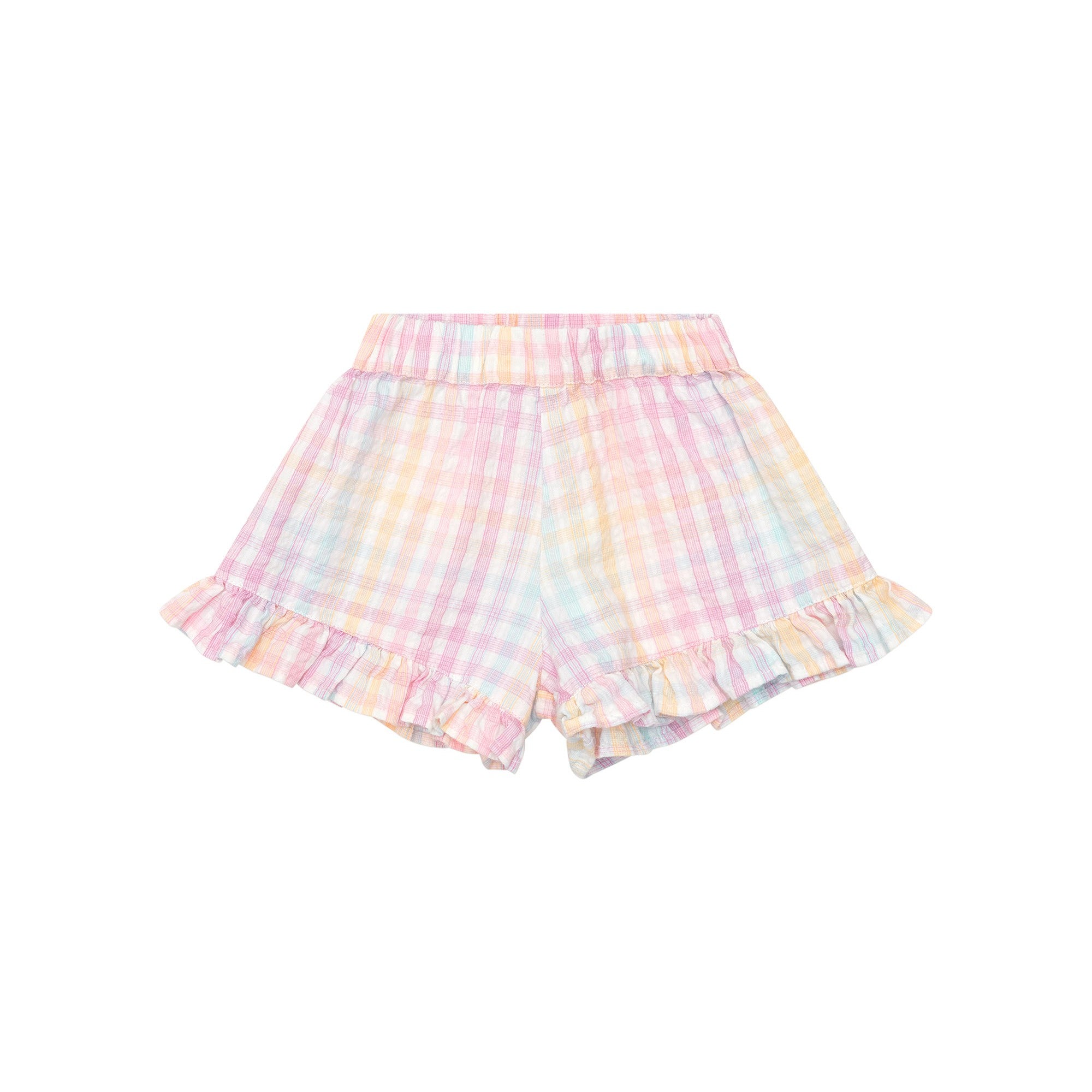 Rainbow Check Skort