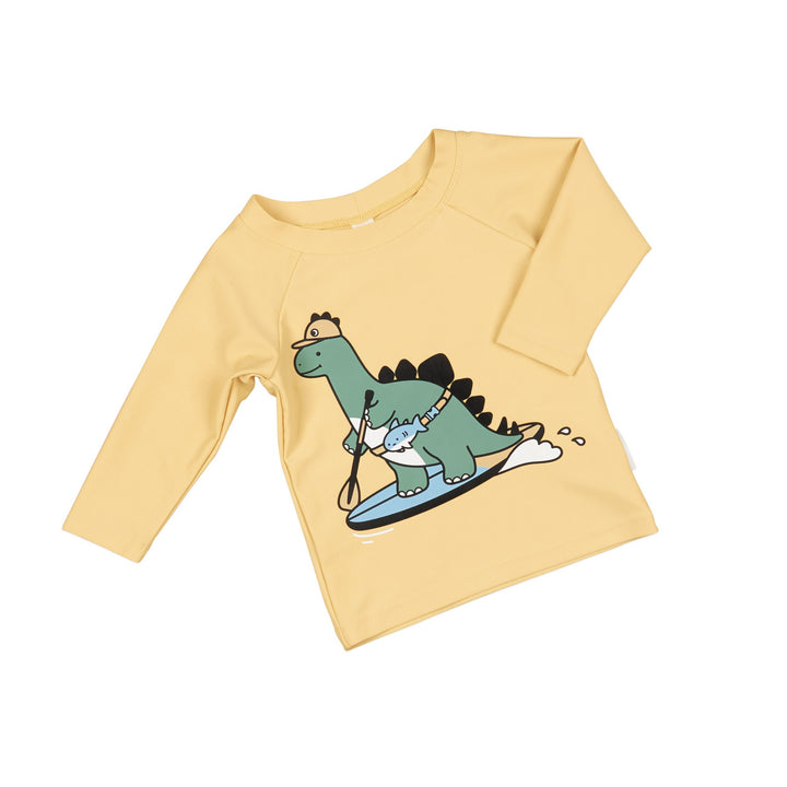 Huxbaby Dino Paddle Rashguard - Buttercup