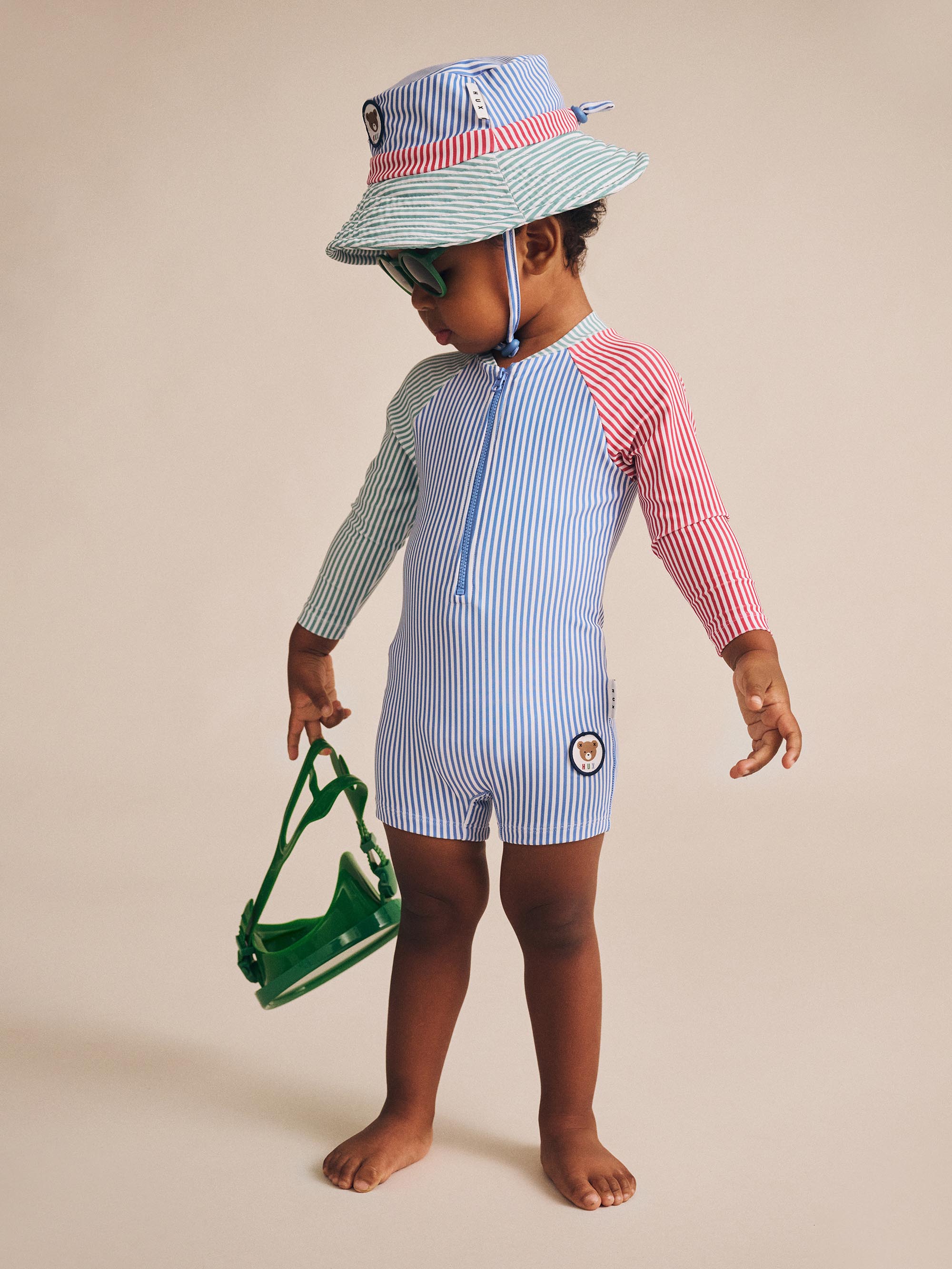 Spliced Stripe Swim Hat