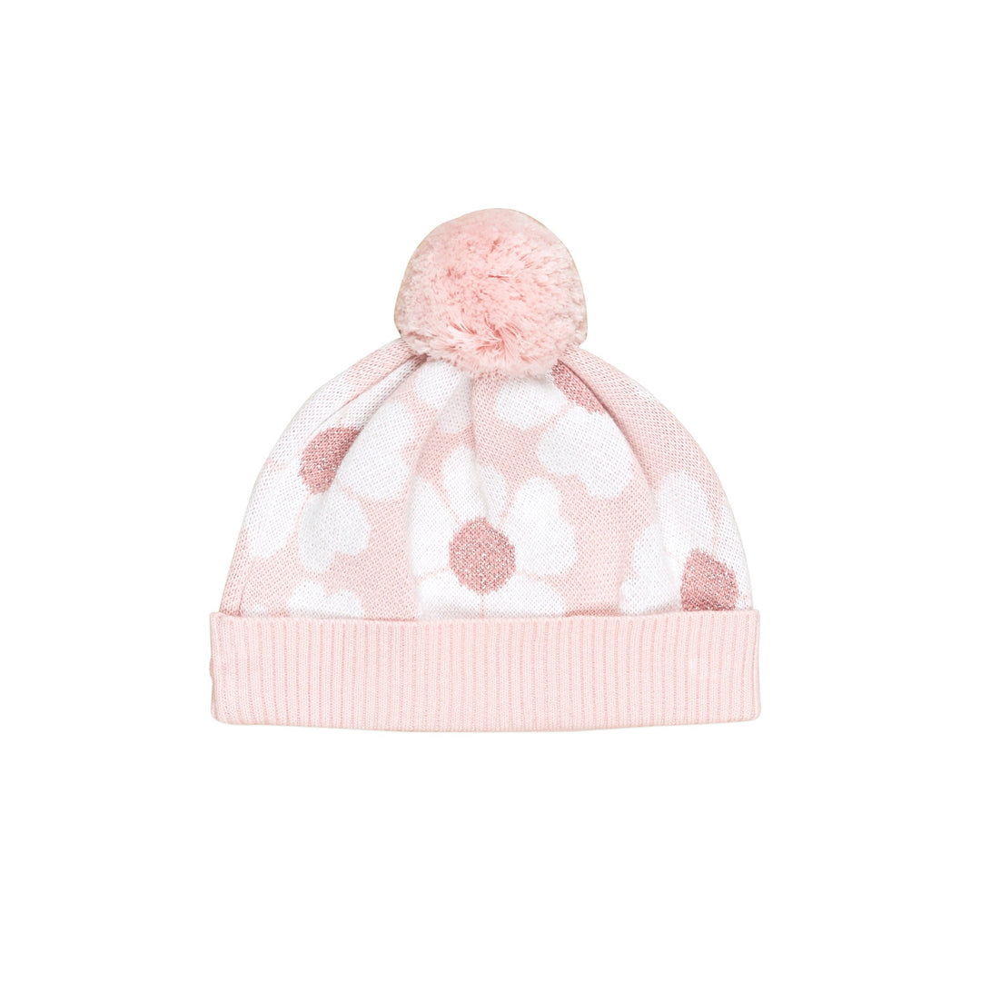 Huxbaby Blossom Knit Beanie - Pink Pearl