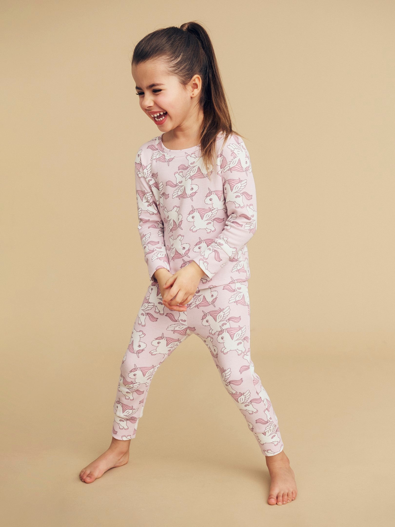 Magical Unicorn Pj Set - Bright Orchid
