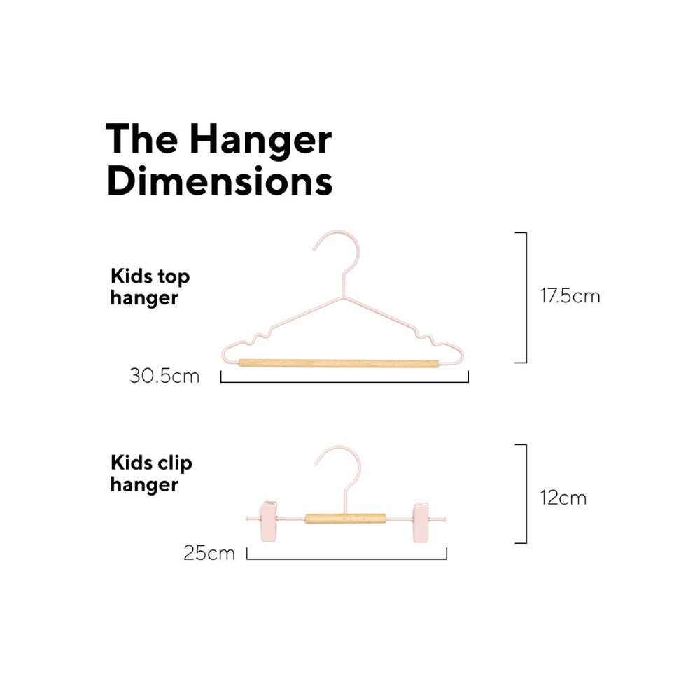 Mustard Made Kids Clip Hangers - Chalk