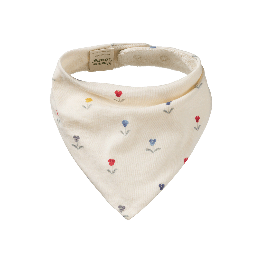 Nature Baby Triangle Bib - Delphine Print