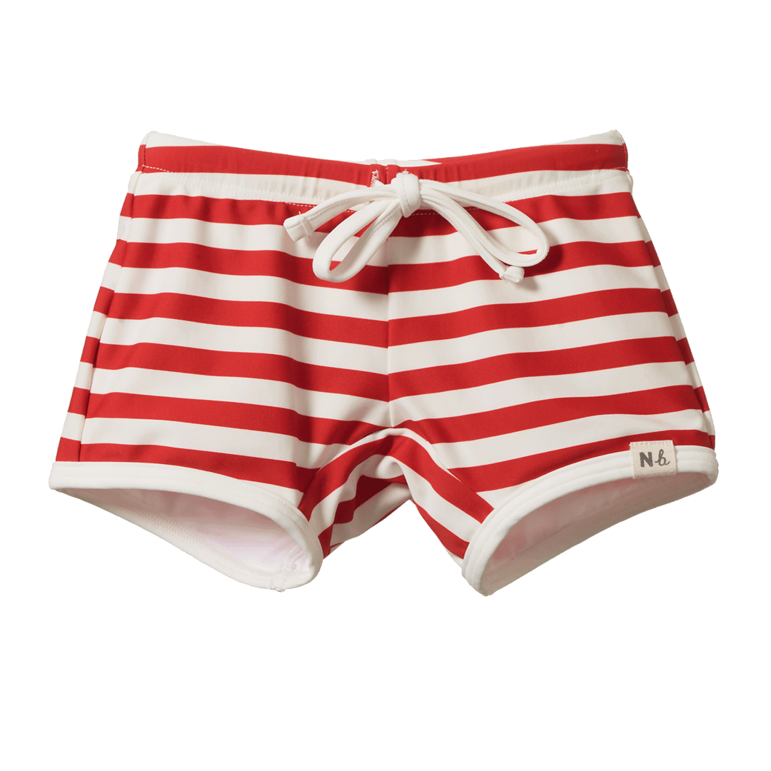 Nature Baby Splash Shorts - Red Sea Stripe