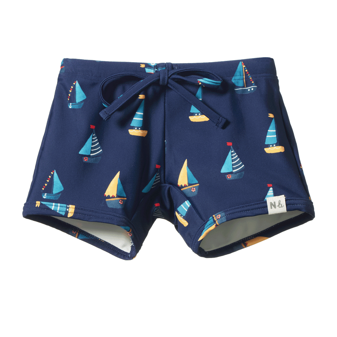 Nature Baby Splash Shorts - Regatta Navy Print