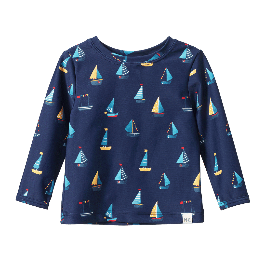 Nature Baby Splash Top - Regatta Navy Print