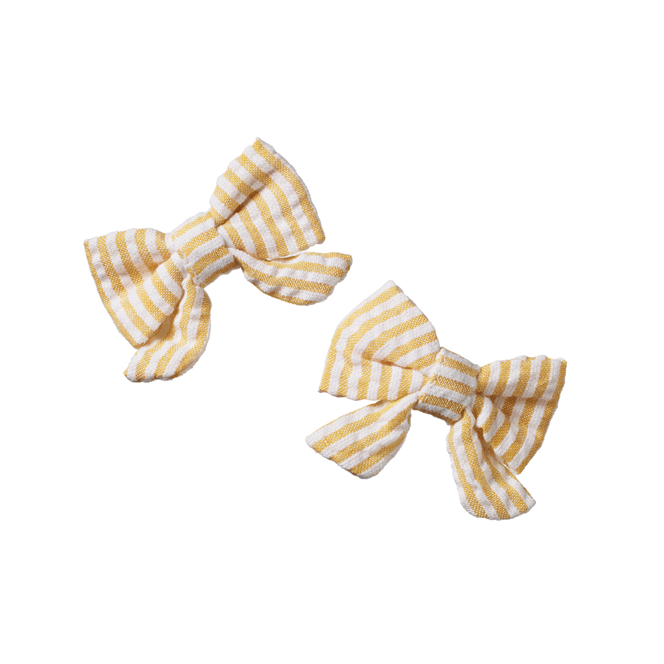 Nature Baby Bow Hair Clips 2 Pack - Golden Stripe
