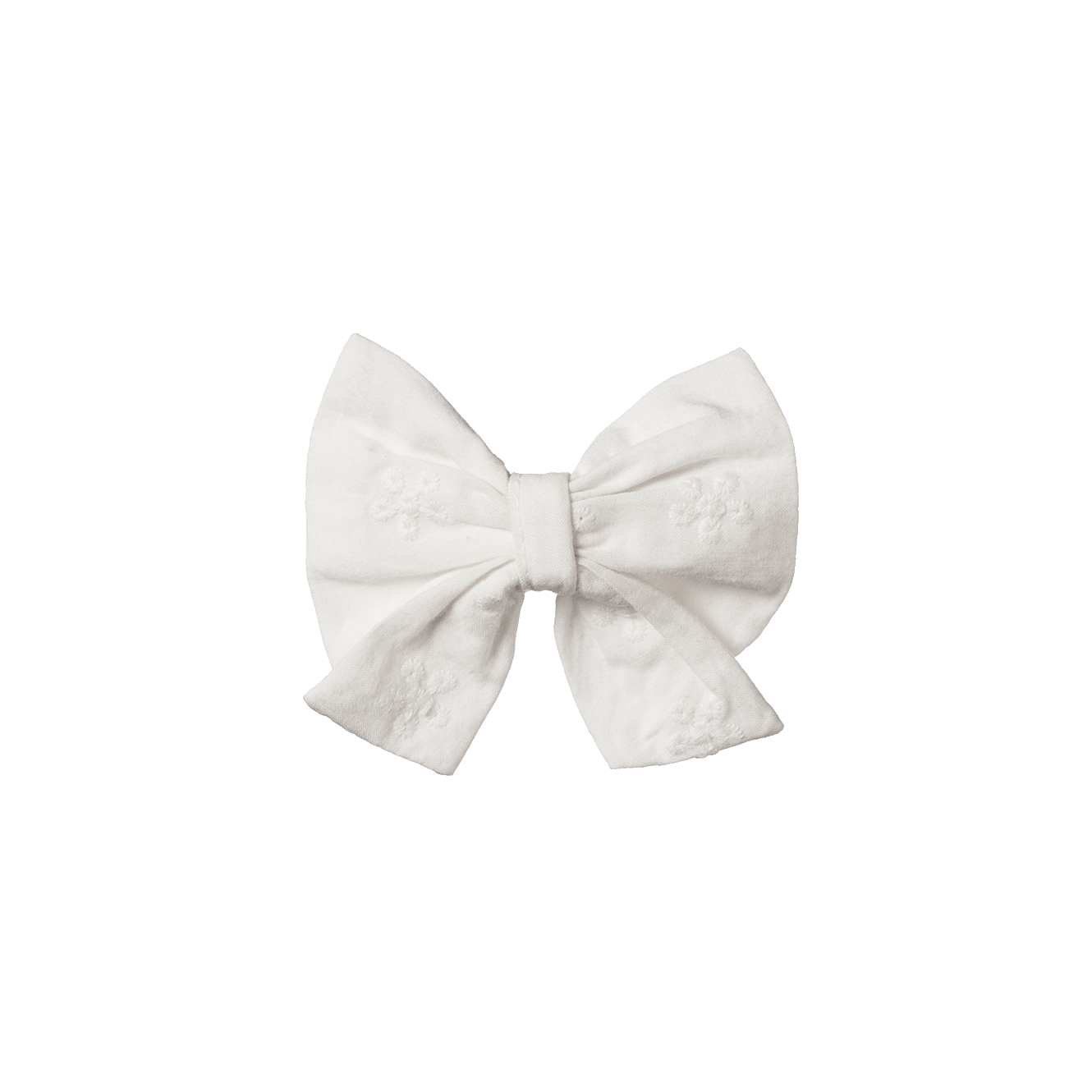 Nature Baby Bow Hairclip - Ivory Flora