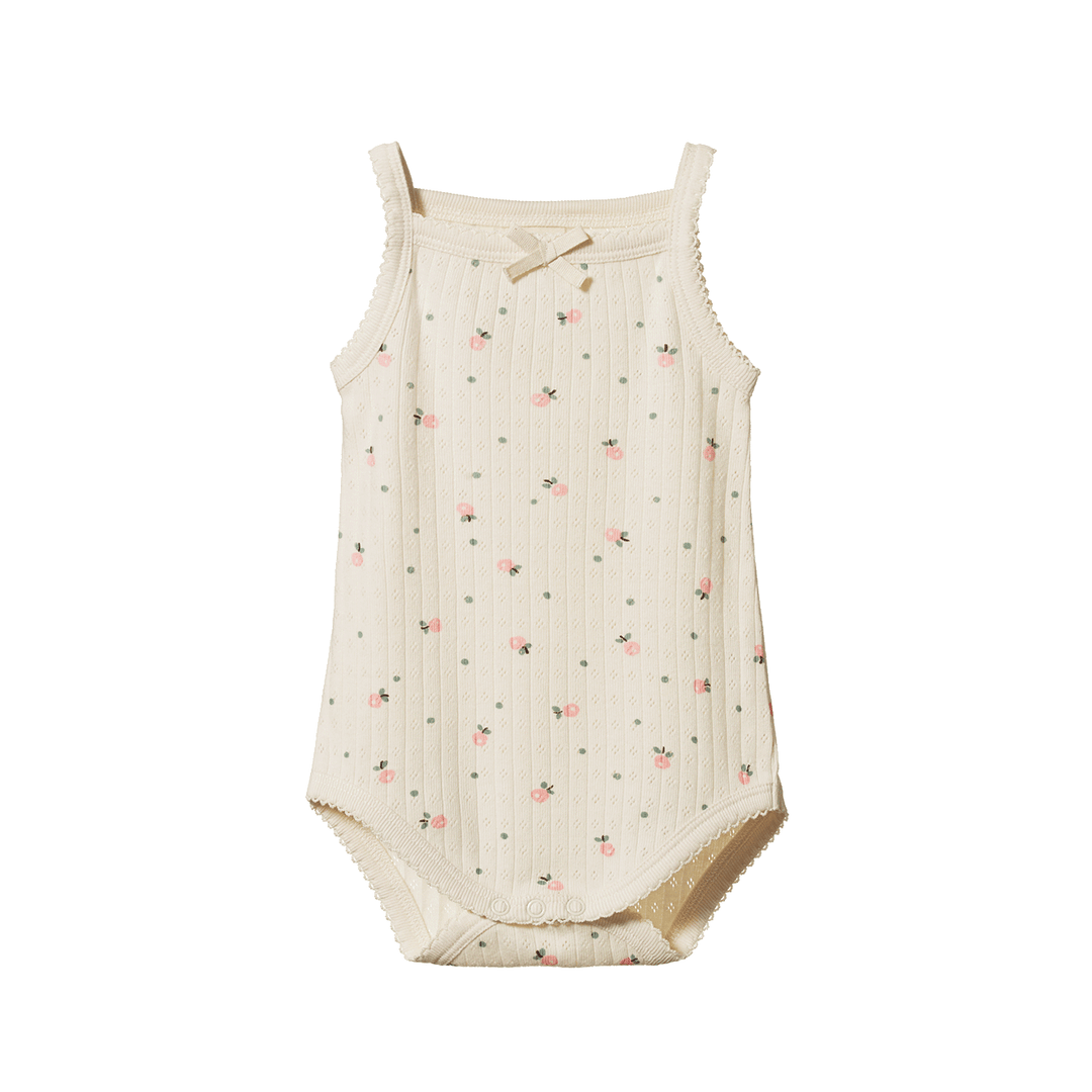 Nature Baby Camisole Bodysuit Pointelle - Posey Blossom