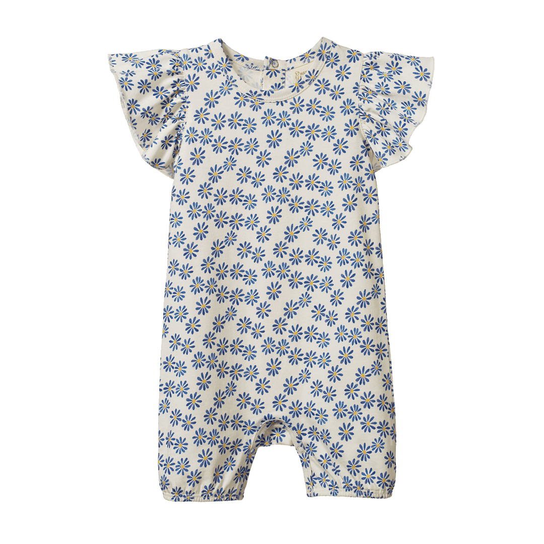 Nature Baby Tilly Suit - Daisy Daze Meadow Print