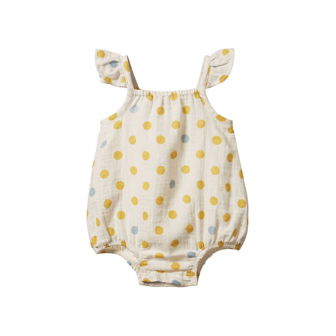Nature Baby Petal Suit - Summer Polka Dot Print