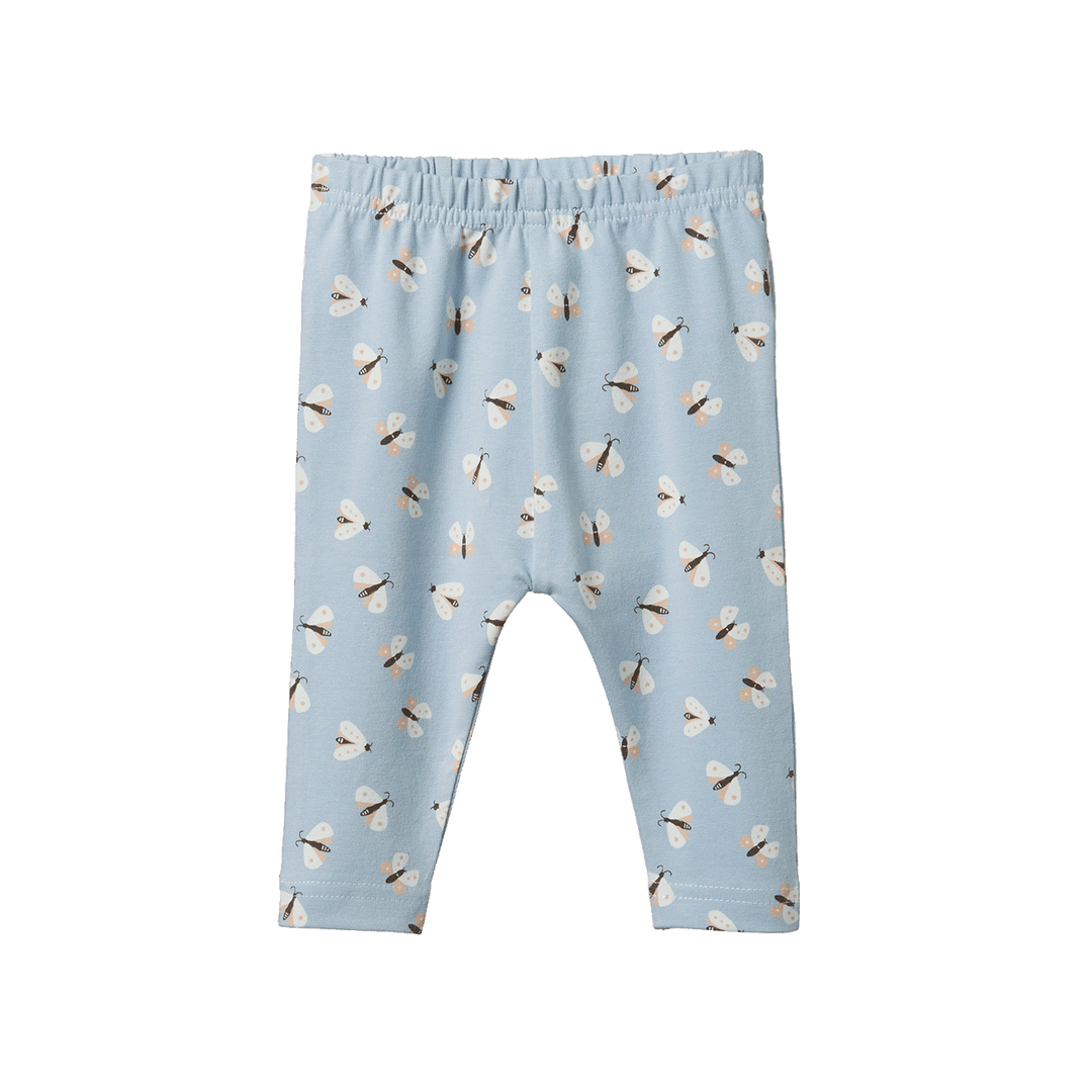 Nature Baby Leggings - Butterfly Dance Blue Print