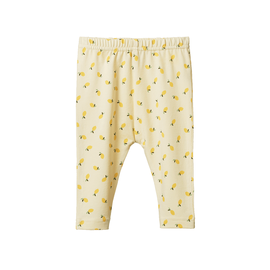 Nature Baby Leggings - Little Lemon Cream Print