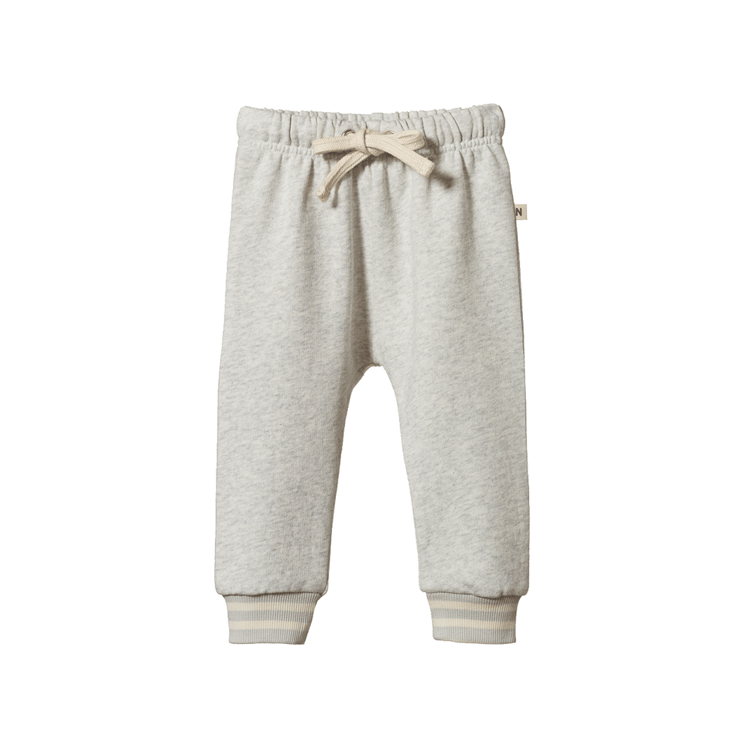 Nature Baby Sunday Track Pants - Light Grey Marl
