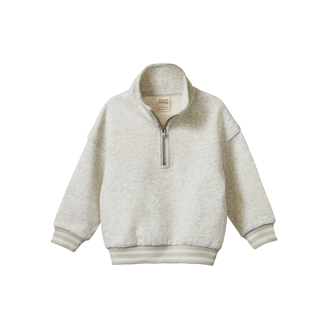 Nature Baby Camper Sweatshirt - Light Grey Marl
