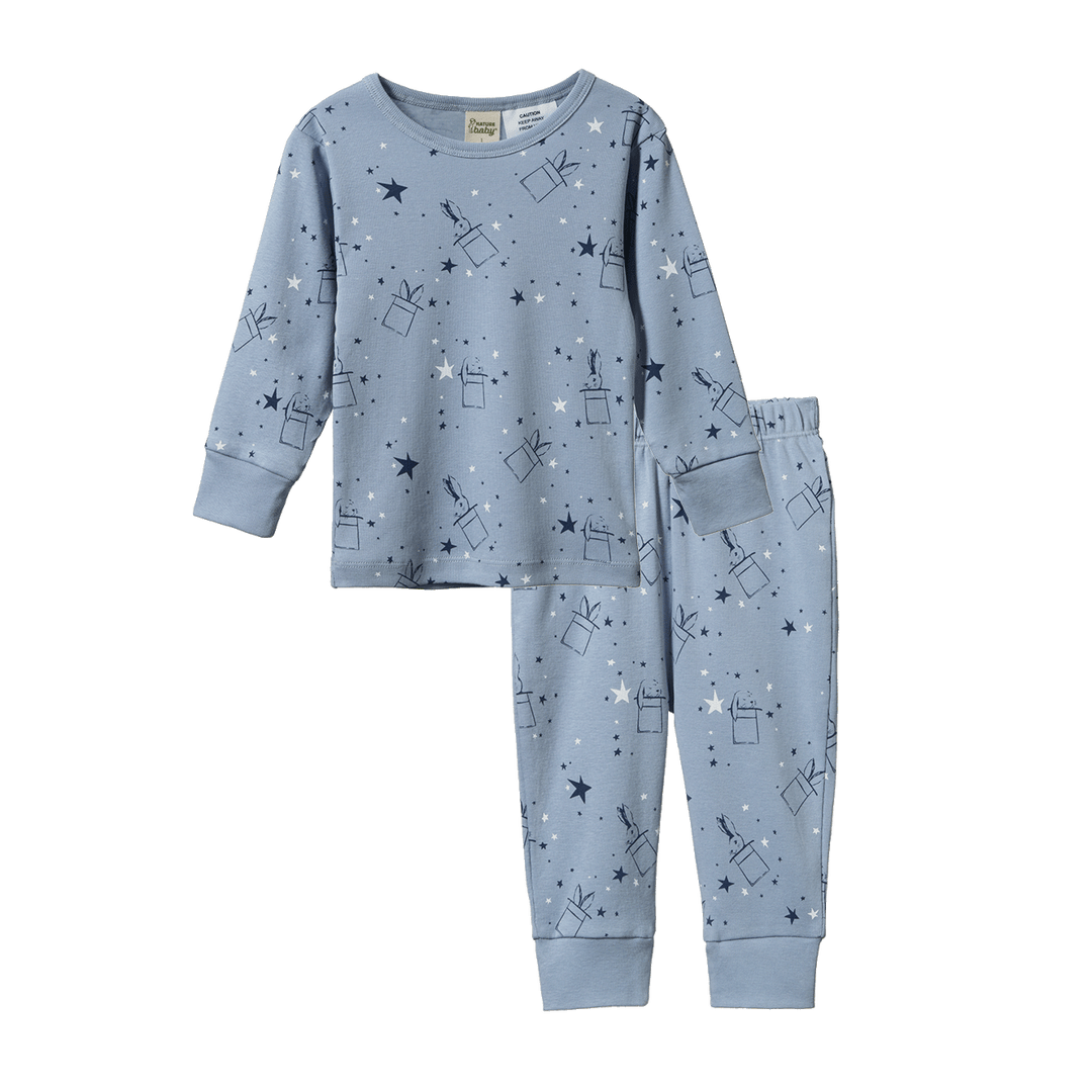 Nature Baby Long Sleeve Pyjamas - Illusion Bunny Print