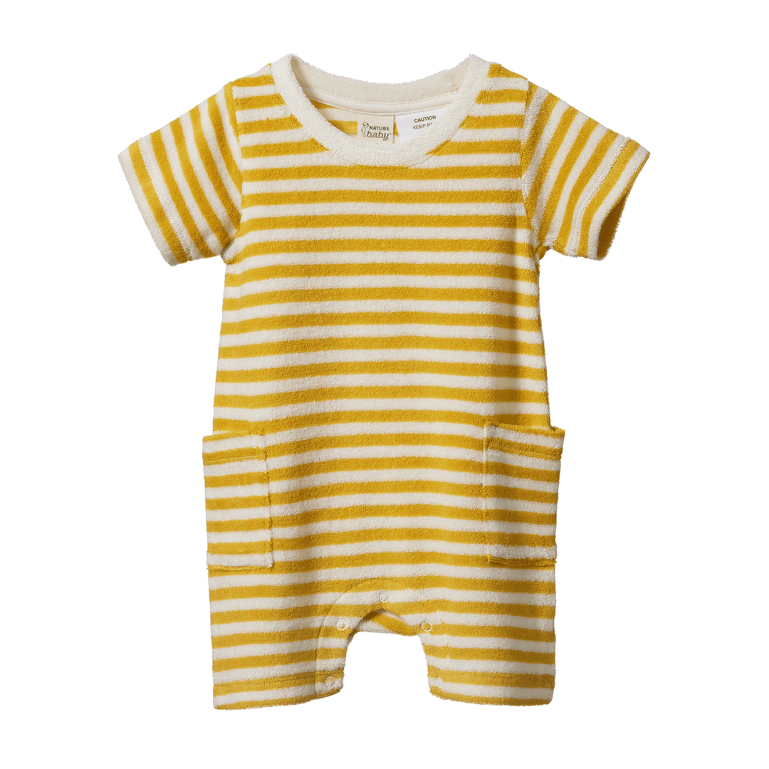 Nature Baby Ocean Suit - Golden Sea Stripe